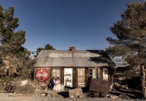 Ghost Town Wedding Photo