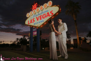 Las Vegas Sign Wedding Ceremony