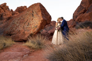 Wedding with red rocks